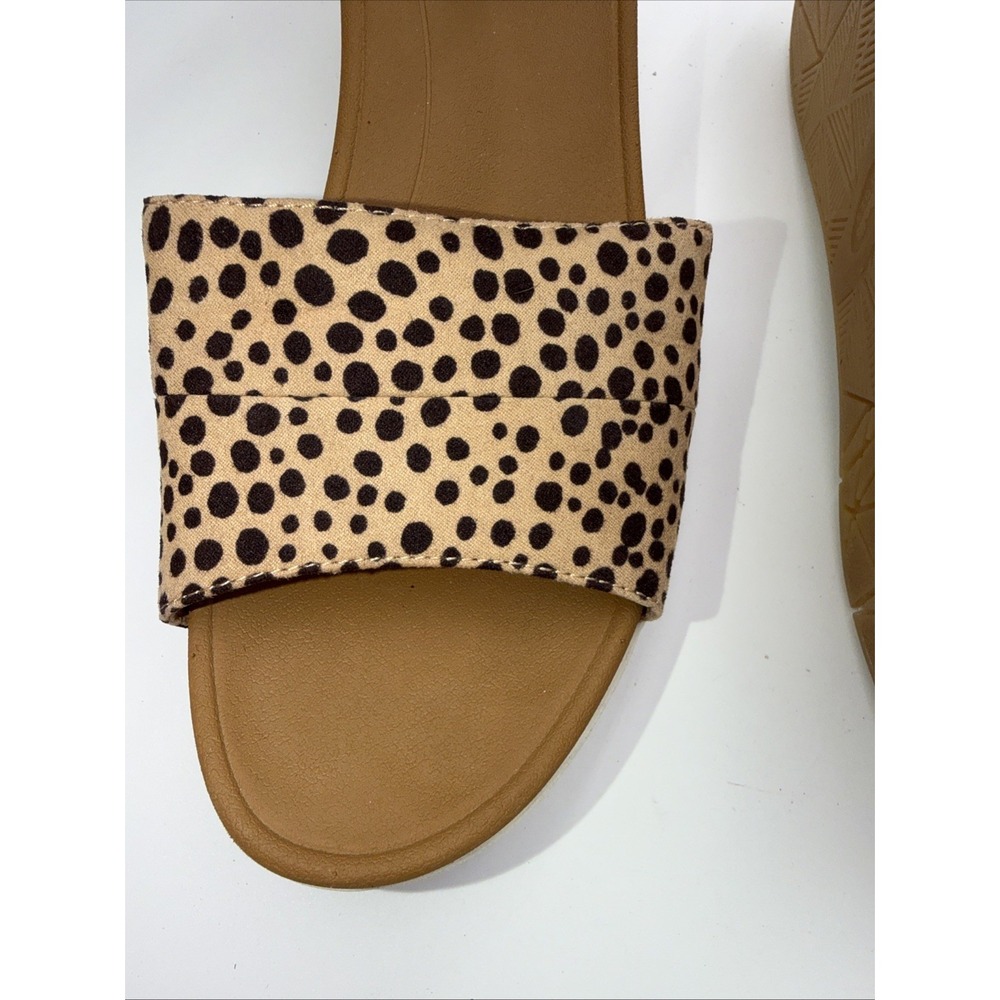 Dr Scholl's Women's Tan Wedge Sandals Show Off Ankle Straps Brown Sz 10 M - Picture 9 of 12